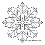 Icy Snowflake Coloring Pages 3