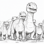 Iguanodon Herd Coloring Pages 4