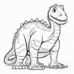 Iguanodon Size Comparison Coloring Pages 1