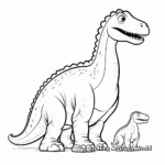 Iguanodon Size Comparison Coloring Pages 2