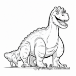 Iguanodon Size Comparison Coloring Pages 3