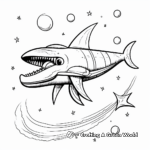 Imaginary Plesiosaurus In Outer Space Coloring Pages 2