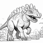 Imaginative Carnotaurus Coloring Pages for Kids 3