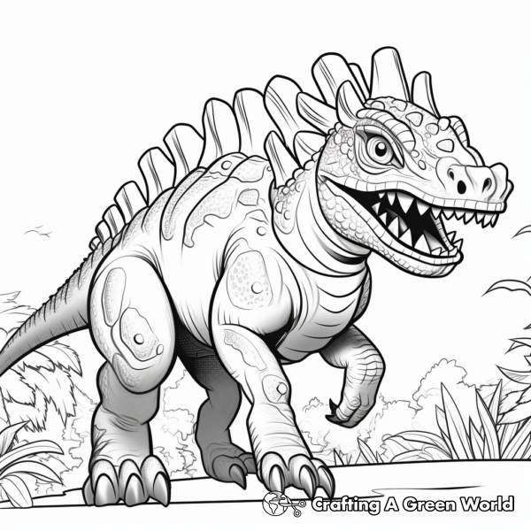 Carnivore Dinosaur Coloring Pages - Free &amp; Printable!