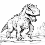 Imaginative Carnotaurus Coloring Pages for Kids 4
