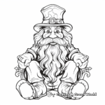 Imaginative Leprechaun Coloring Pages for Adults 2