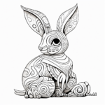 Imaginative Mythical Bunny Coloring Pages for Adults 1