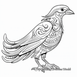 Imaginative Mythical Raven Coloring Pages 3