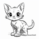 In-depth Devon Rex Cat Coloring Pages 1