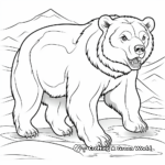 In-depth Grizzly on The Prowl Coloring Pages 4