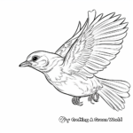 In-Flight Oriole Coloring Page 4