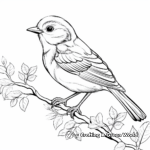 In the Wild: Coloring Pages of Birds in their Natural Habitats 1