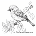 In the Wild: Coloring Pages of Birds in their Natural Habitats 2