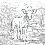 In the Wilderness: Animal Habitats Coloring Pages 1