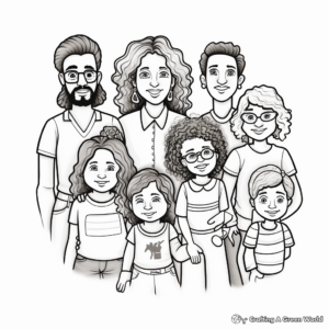 Inclusive Family Pride Coloring Pages 2