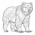Incredible Grizzly Bear Coloring Pages 4