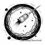Incredible Quasar with Black Hole Coloring Pages 1