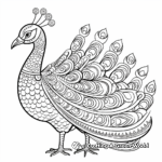Indian Peacock Coloring Pages for Creativity 4