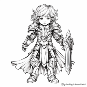 Individual Pieces of God's Armor Coloring Pages 3