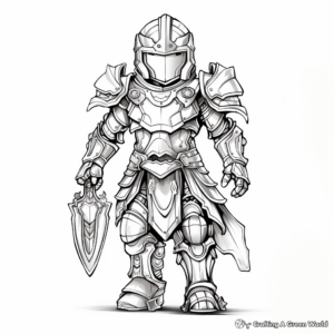 Individual Pieces of God's Armor Coloring Pages 4