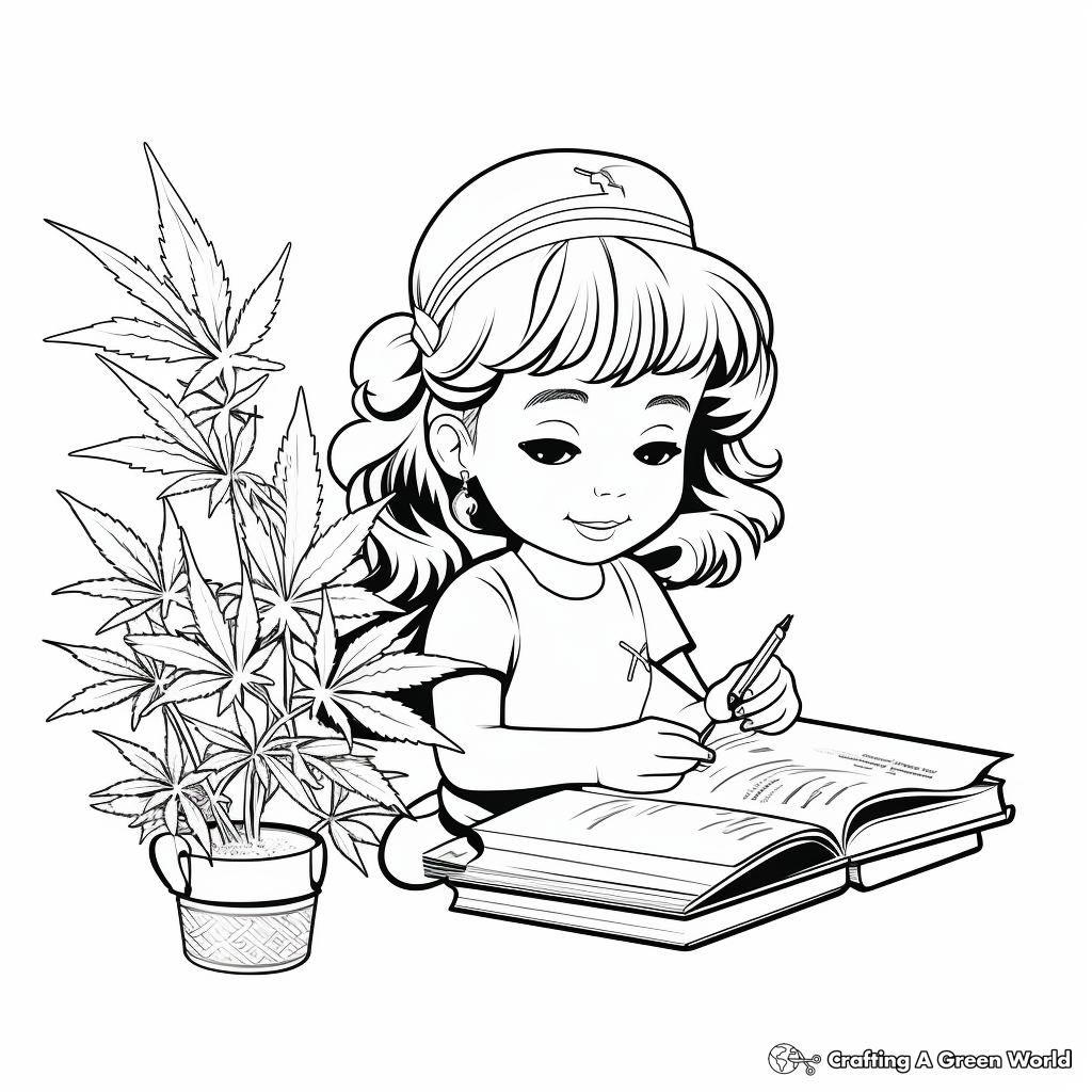Indoor vs Outdoor Grown Weed Coloring Pages 1