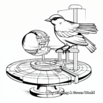 Innovative Orb Bird Feeder Coloring Pages 1