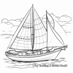 Innovative Sailboat Designs Coloring Sheets 3