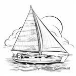 Innovative Sailboat Designs Coloring Sheets 4