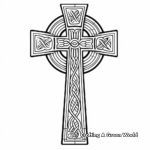 Inspirational Celtic Cross Coloring Pages 3