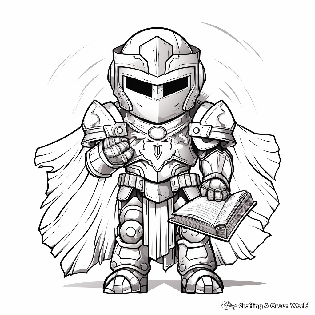 Inspirational God’s Armor for All Ages Coloring Pages 3