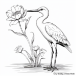 Inspirational Ibis and Iris Coloring Pages 3