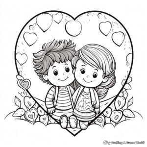 Inspirational Valentine's Day Love Messages Coloring Pages 2