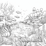 Inspiring Aquatic Ecosystem Coloring Pages 3