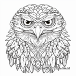 Inspiring Eagle Face Coloring Pages 1
