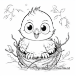 Inspiring Eaglet Coloring Pages 1