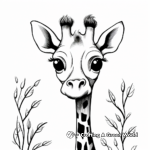 Inspiring Giraffe Quote Coloring Pages for Motivation 1