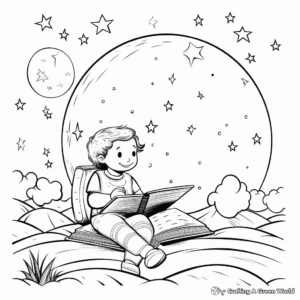 Inspiring Star Gazing Summer Bucket List Coloring Pages 3