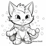 Inspiring Super Kitty Scientist Coloring Pages 4