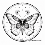 Inspiring Ulysses Butterfly Mandala Coloring Pages 1