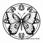 Inspiring Ulysses Butterfly Mandala Coloring Pages 2