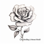 Inspiring Watercolor Rose Tattoo Coloring Sheets 2