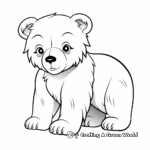 Intense Marsican Brown Bear Coloring Pages 3