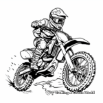 Intense Motocross Dirt Bike Coloring Pages 2