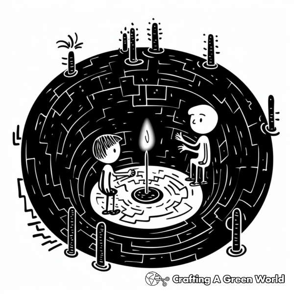 Black Hole Coloring Pages - Free &amp; Printable!