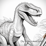 Interactive 3D Velociraptor Coloring Pages for Tech-Savvy Kids 2