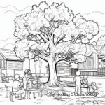 Interactive Arbor Day Coloring Pages With Puzzles 4