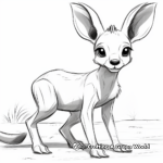 Interactive Baby Kangaroo 'Joey' Coloring Pages 2