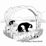 Interactive Badger Life Cycle Coloring Pages 4