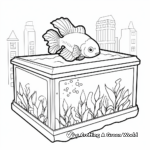 Interactive Betta Fish Tank Coloring Pages 1