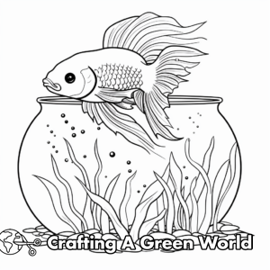 Betta Fish Coloring Pages - Free &amp; Printable!